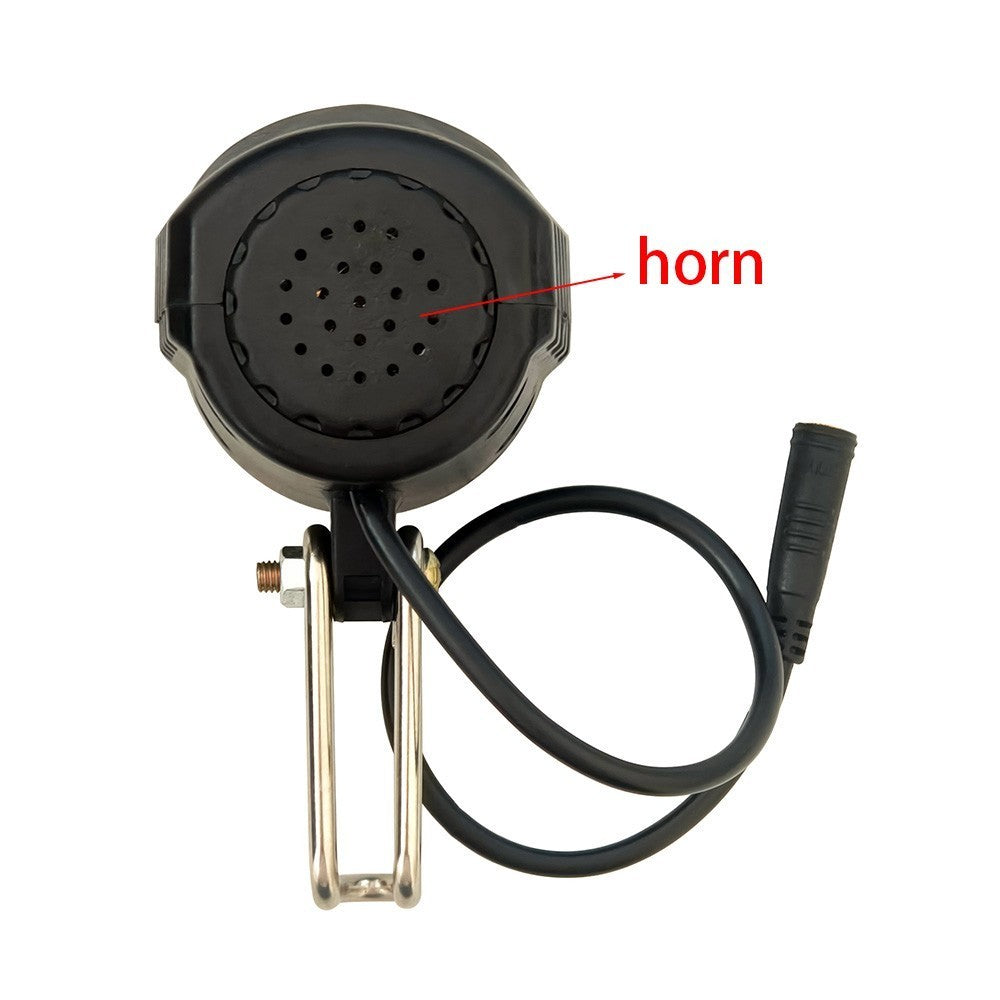 Bike LED Horn light Electric Bike Headlight Kit Front Lamp for Ebike 24V-52V