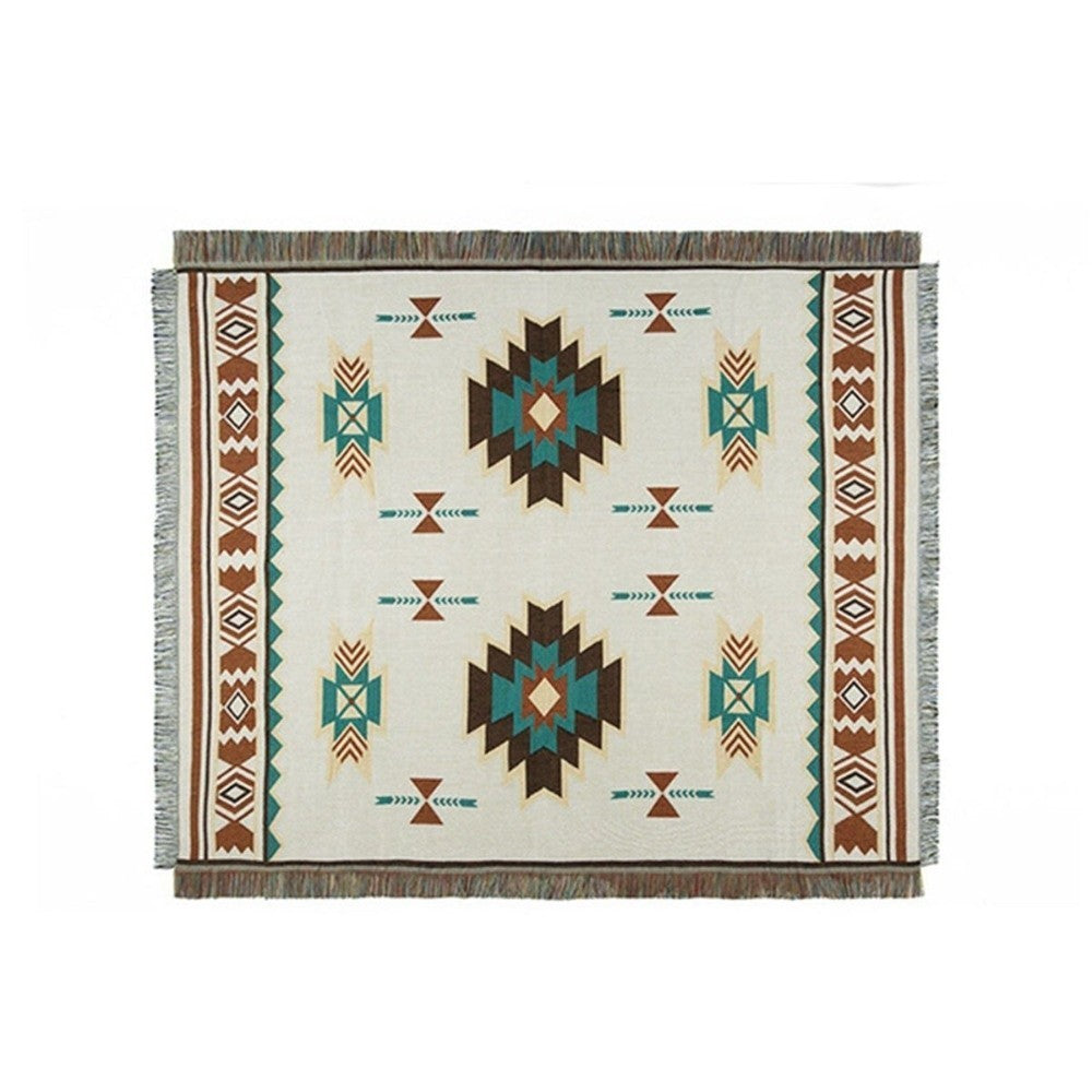 Ethnic Mexico Blankets Outdoor Beach Picnic Blanket Striped Boho Blanket