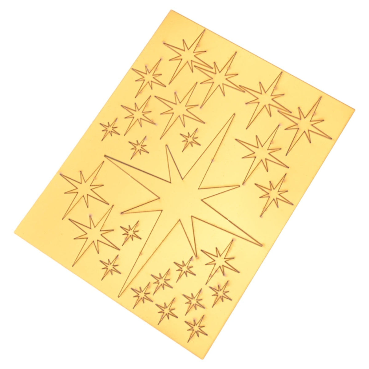 42Pcs Removable Star Wall Stickers Acrylic Mirror Stylish Design Multicolor