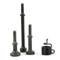 4Pcs Smoothing Pneumatic Air Hammer Bits Set Steel Air Chisel Bits Spring Tool