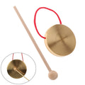 Metal Hand Gong Traditional Instrument Cymbal with Hammer