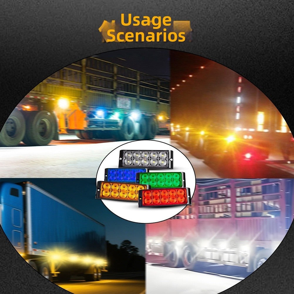 Vehicle Tail Signal LED Marker Lights 2PCS 12/24V for Truck and Trailer
