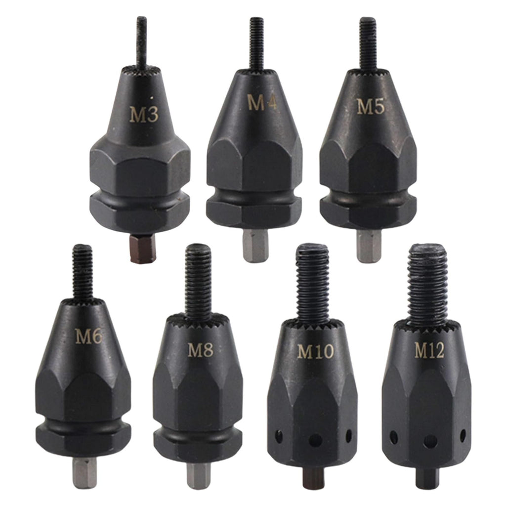 Cordless Rivet Nut Gun Pull Female Head M3 to M12 Riveting Tool Rivet Nut Insert