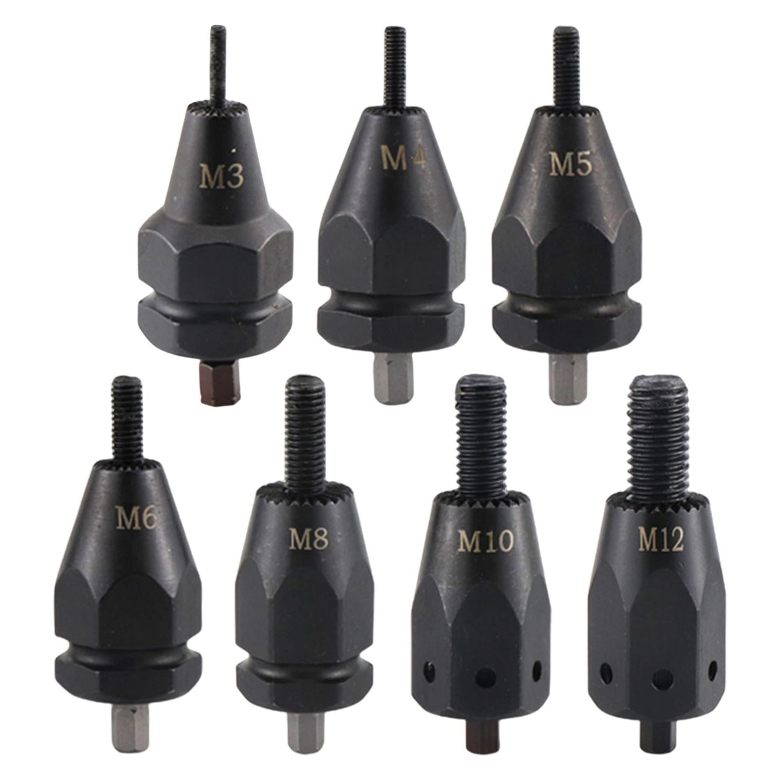 Cordless Rivet Nut Gun Pull Female Head M3 to M12 Riveting Tool Rivet Nut Insert
