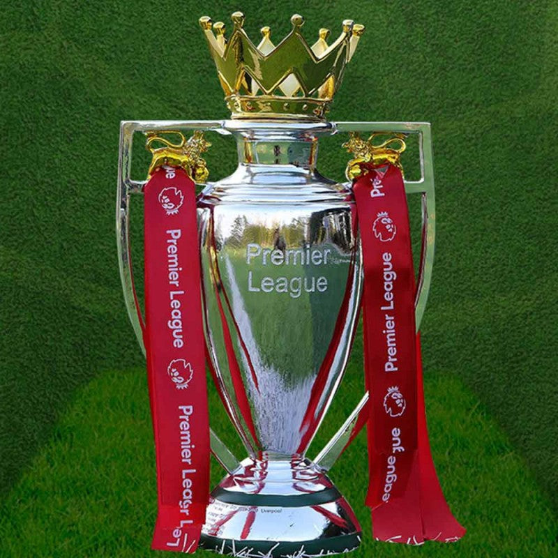 For Premier League Trophy Replica Mini Football Statue Award Decor Gift 15cm