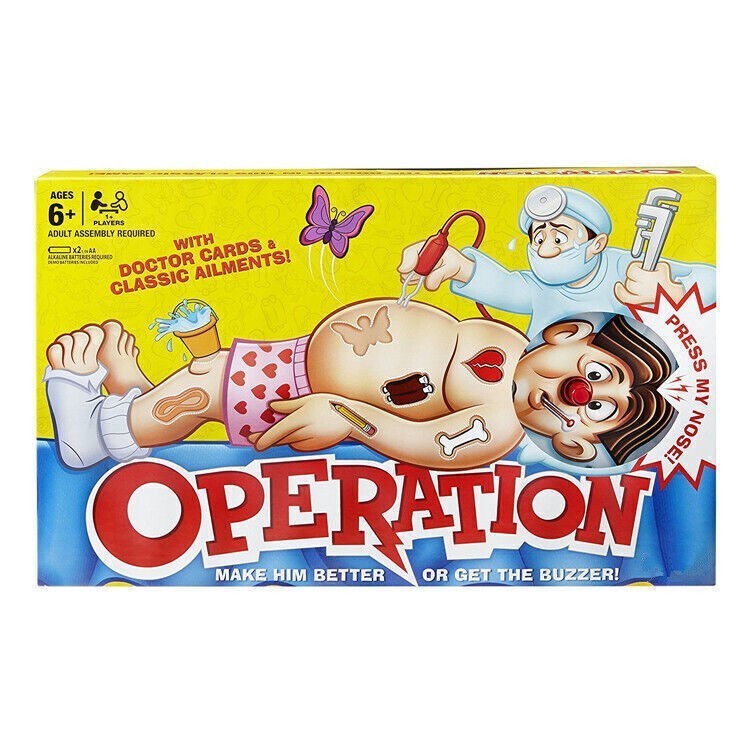 Classic Operation Game Electronic Board Game Boxed For 6+ Kids UK
