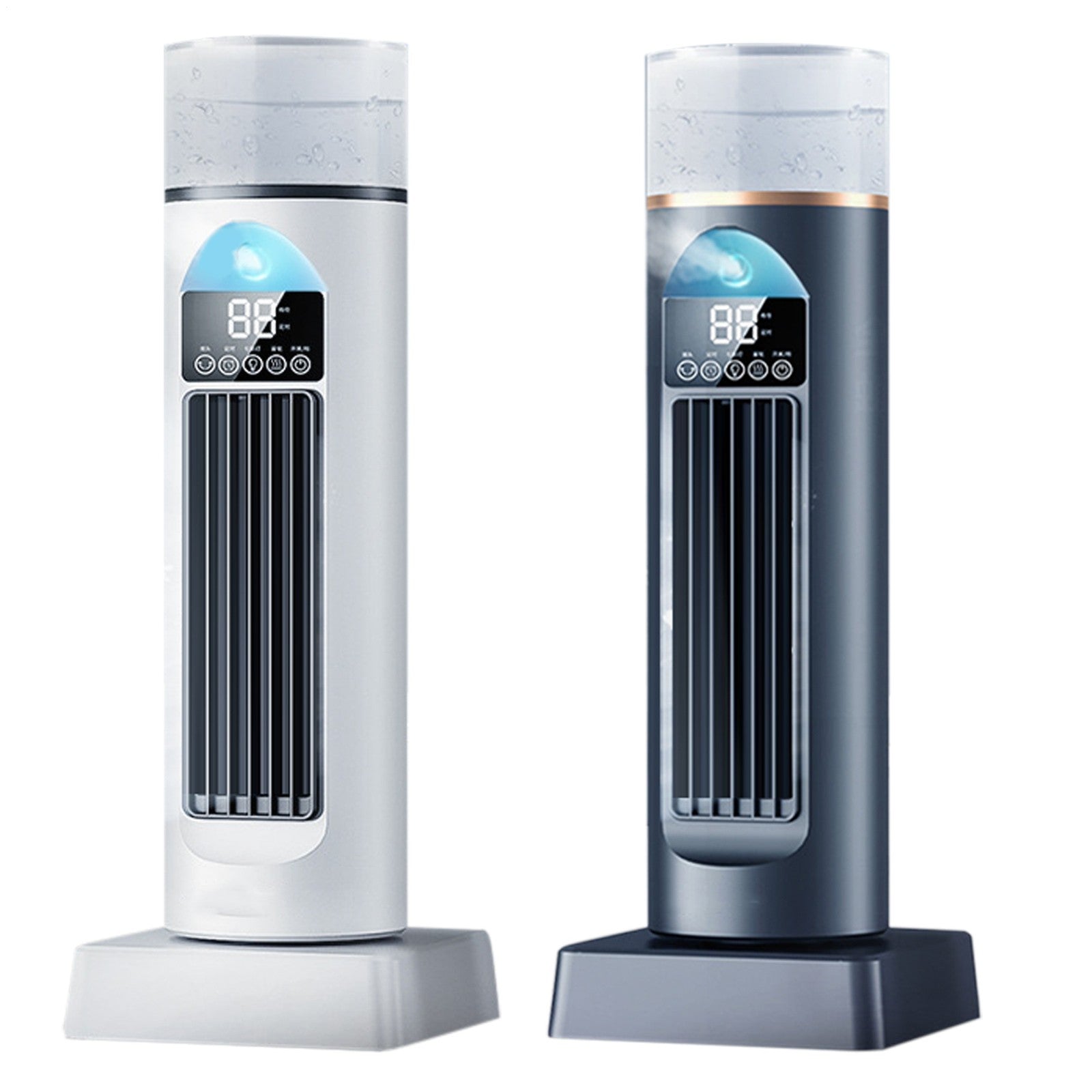Portable Air Conditioner Tower Fan Standing Bladeless Quiet Cooler 6 Speeds
