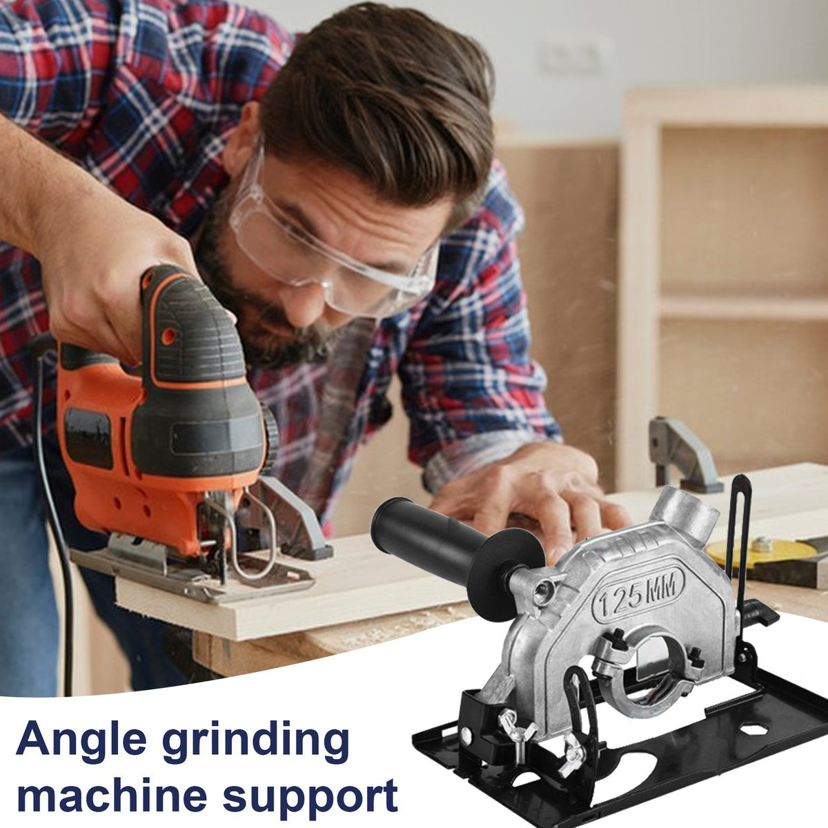 45 Degree Adjustable Angle Grinder Stand Holder Fit for 100mm-125mm Angle Grinde