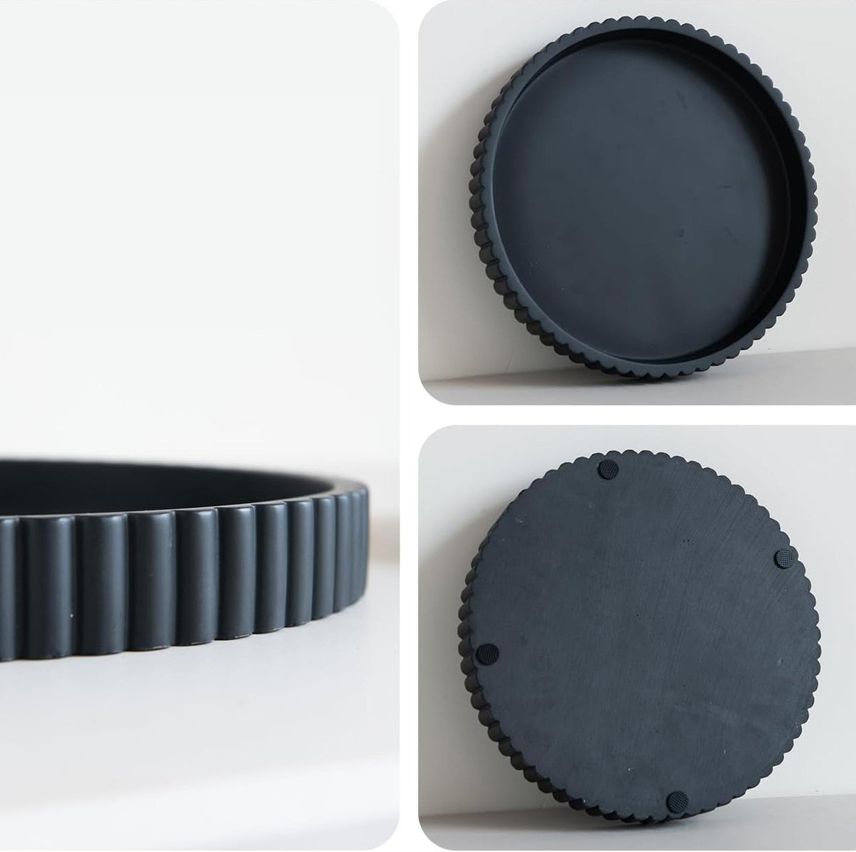 Round Tray Home Decor Elegant Coffee Table Tray for Hotel Living Room Office