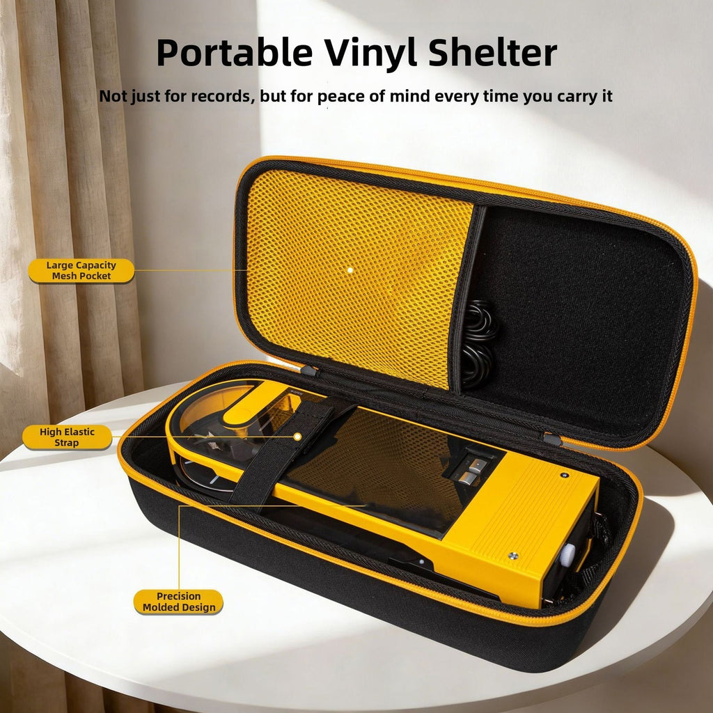 Organized Carry Bag for Audio Technica AT SB727 Turntable Zipper Design