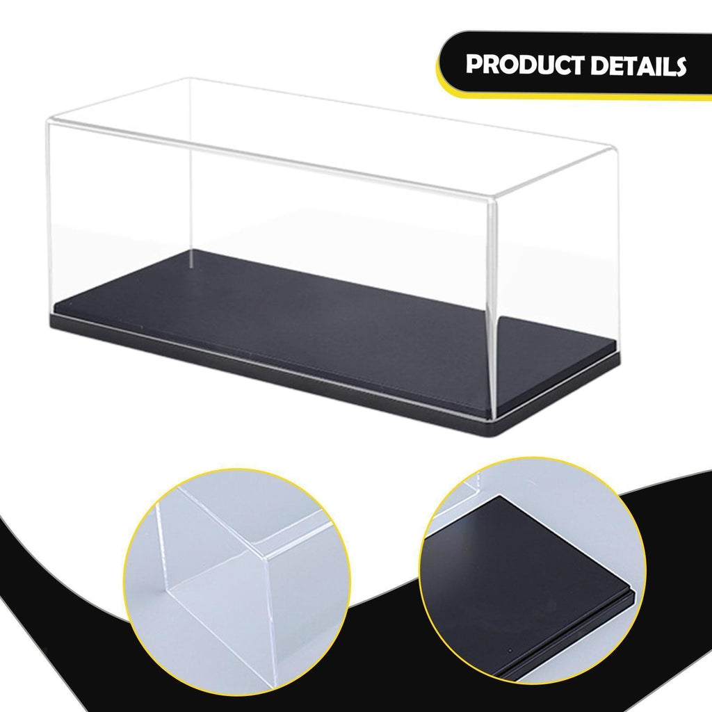 Clear Acrylic Model Car Display Case 1:32 Scale for Figures Model Vehicles