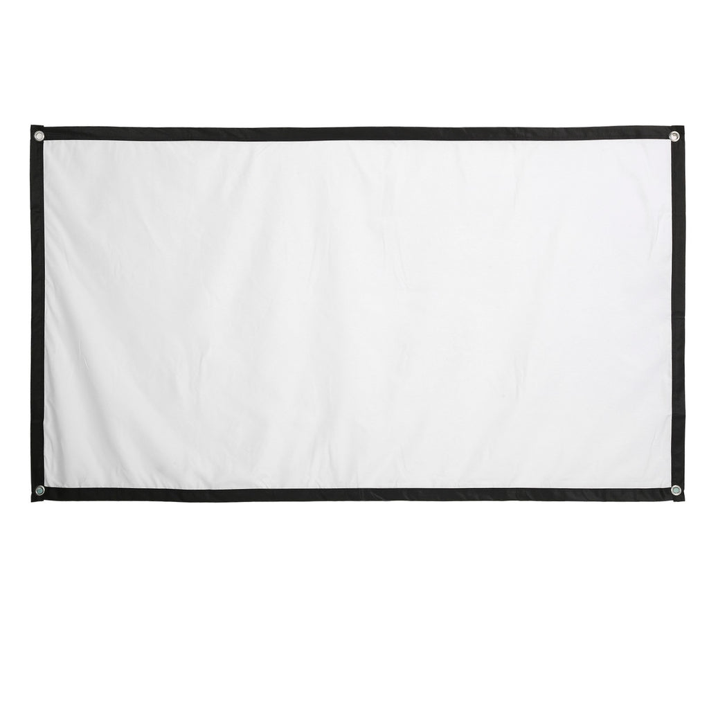 84Inch Projector Screen 16:9 Hd Projection Screen With Hook For Indoor Outdo BAJ