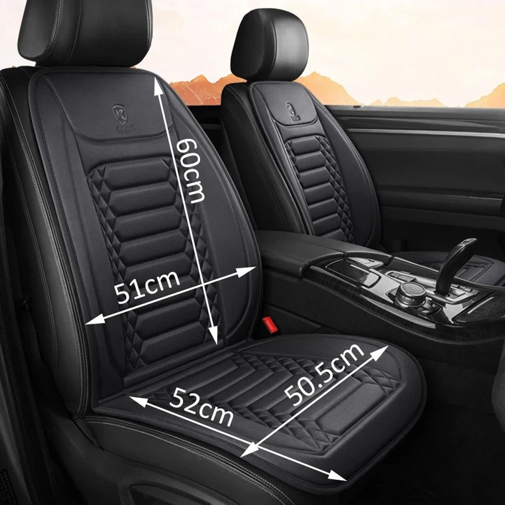 2x Adjustable Heated Car Seat Cover Cushion Universal Fast Heating Warmer Winter