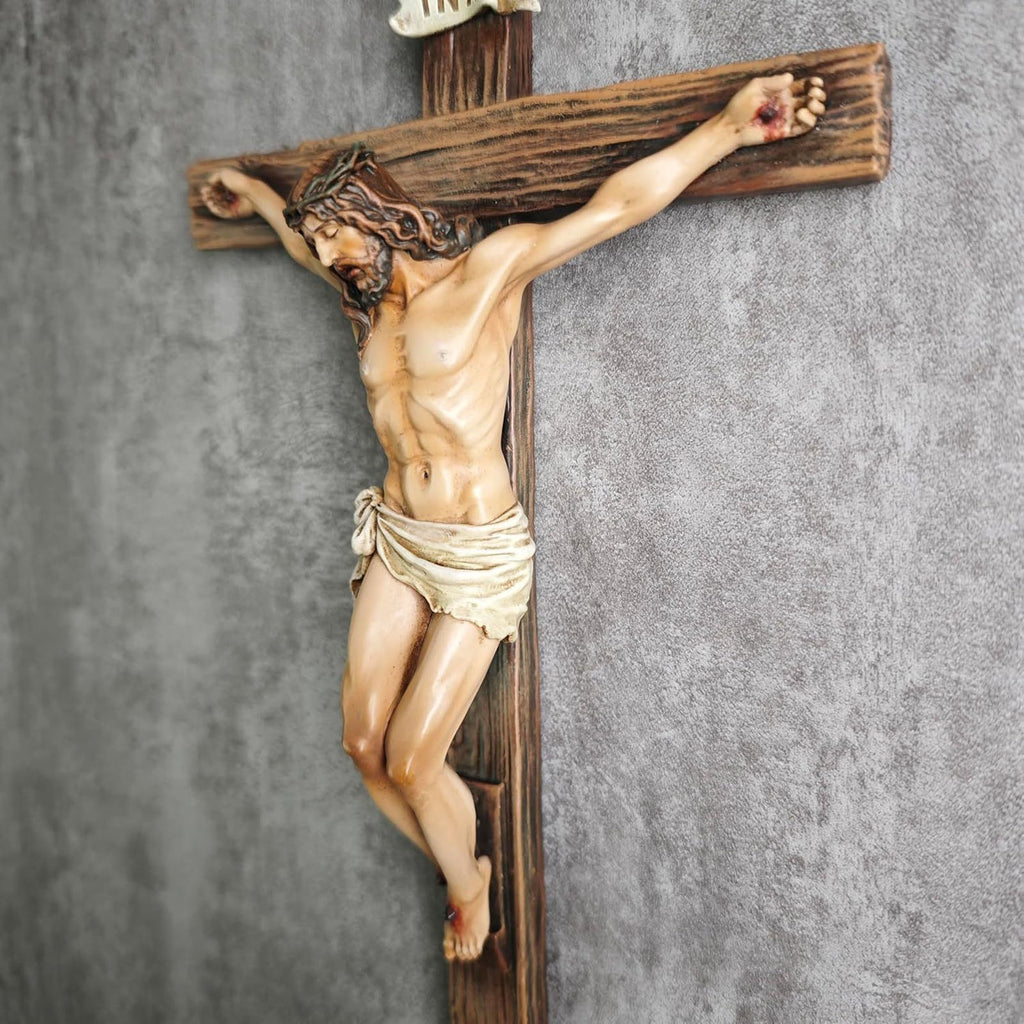 10"High Catholic Crucifix Wall Cross,Jesus Christ Inspirational Home Decor Gift