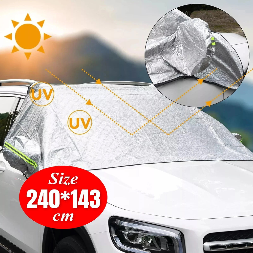 Windscreen Cover Window Screen Frost Ice Snow Sun Dust Protector for Car Van SUV