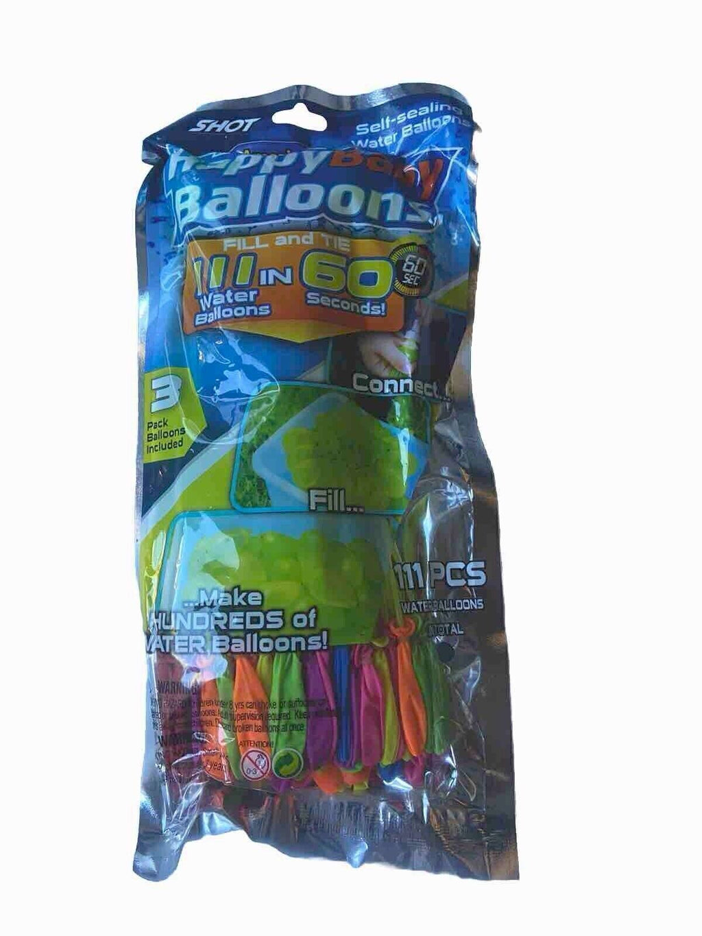 5 Packs x 111 Self Sealing Water Balloons Outdoor Play Party Fun garden play