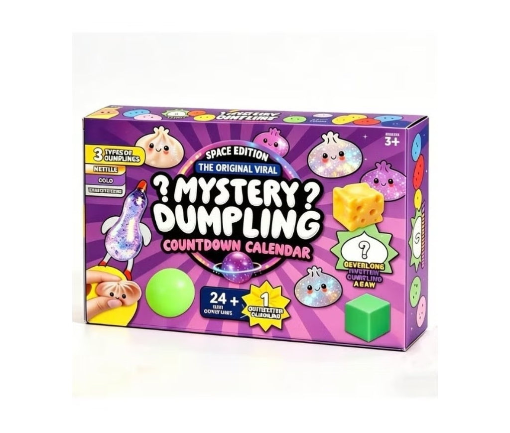 24 Days Mystery Dumpling Calendar, Advent Calendar Cute Squishy Toys for Kids 3+