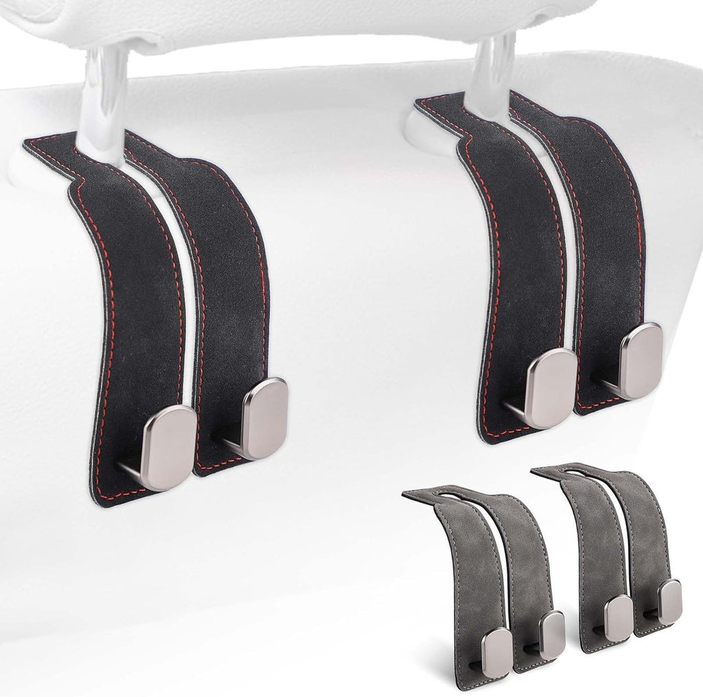 2pcs Car Back Seat Organiser Headrest Storage Bag Purse Holder Tablet Hook Coat