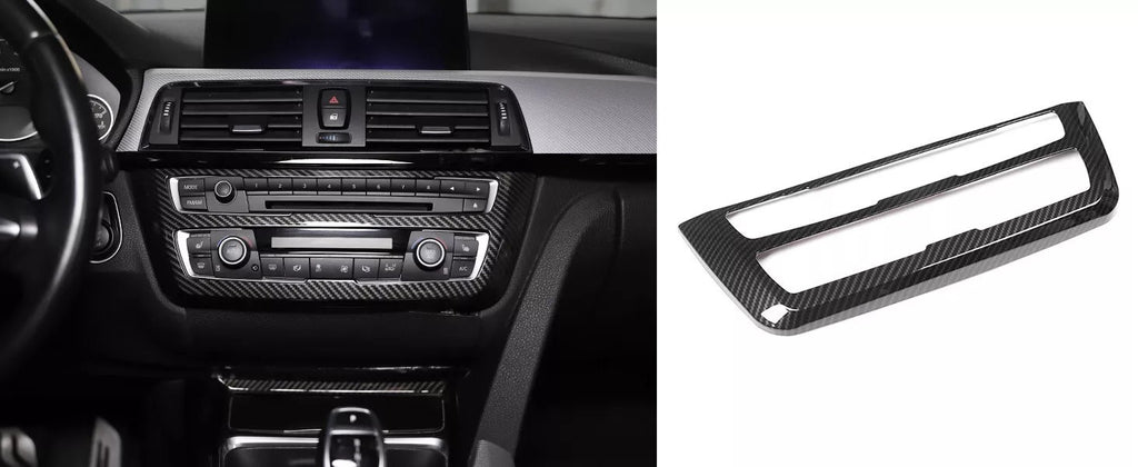 Carbon Fiber ABS AC Control CD Cover For BMW M3 M4 F80/82 2014-19 3 4 series F30