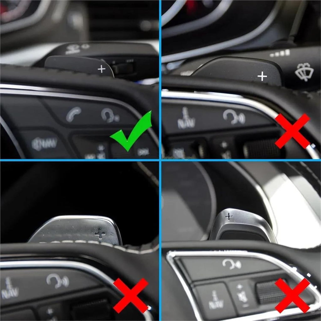 Extension Steering Wheel Shifter Paddle Shift For Audi A3 A5 S3 S5 Q5 Q7 TT TTS