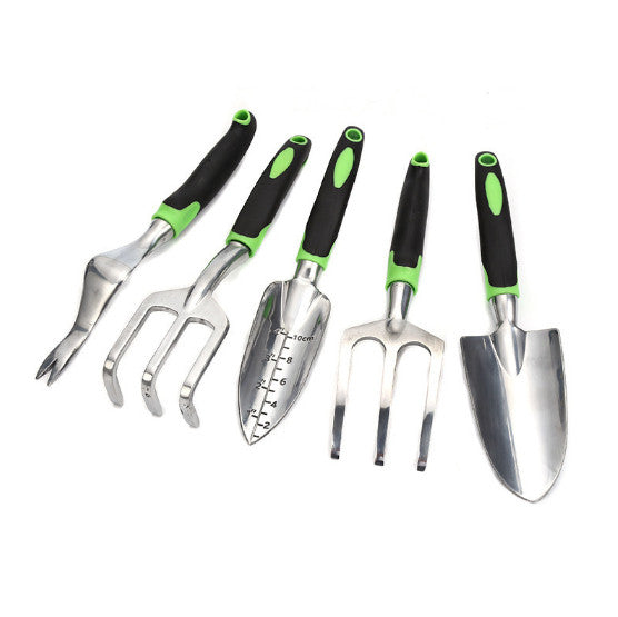 5 Piece Select Durable Aluminum Anti-slip Gardening Tool Set