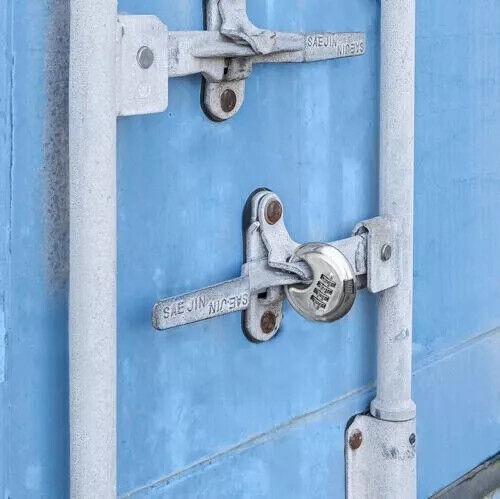 2pk Heavy Duty Combination Padlock for Outdoor, Waterproof Disc Padlock W/Code 4