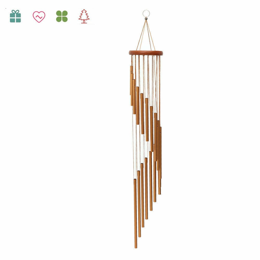 Large Wind Copper Bells Chimes Garden Yard Outdoor Home Decor Tubes Ornament FAM