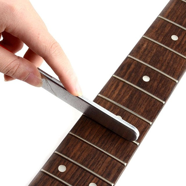 11PCS Guitar Luthier Tool Kit Fret Crowning File Rocker Fingerboard Protectors