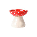 Cat Food Bowl Mushroom Cat Bowl Resin Elevated Shelf Beard Friendly Raised