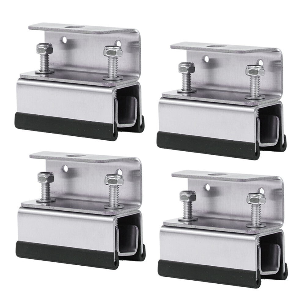 Stainless Steel Van Roof Rack Mount Brackets 4 Pack Easy Installation Kit