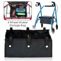 Black Basket Under Rollator Storage Bag Tote for Walker 4 Wheel Rollator UK