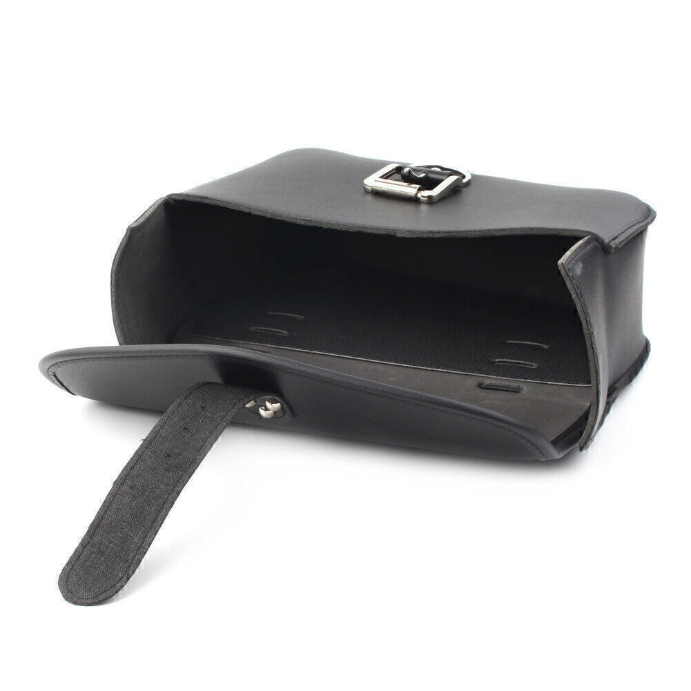 Left Side PU Leather Saddlebag Saddle Bag for Harley Sportster Iron 72 883 1200