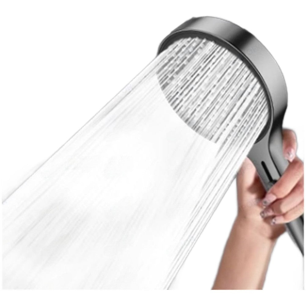 High Pressure Handheld Shower Head with Air Boost and Four Spray Modes.