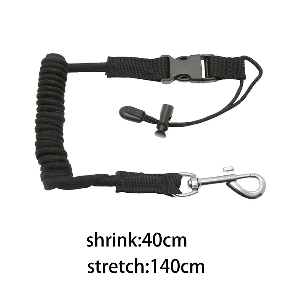 Kayak Paddle Leash Lightweight Fishing Accessories Coiled Lanyard Rope for