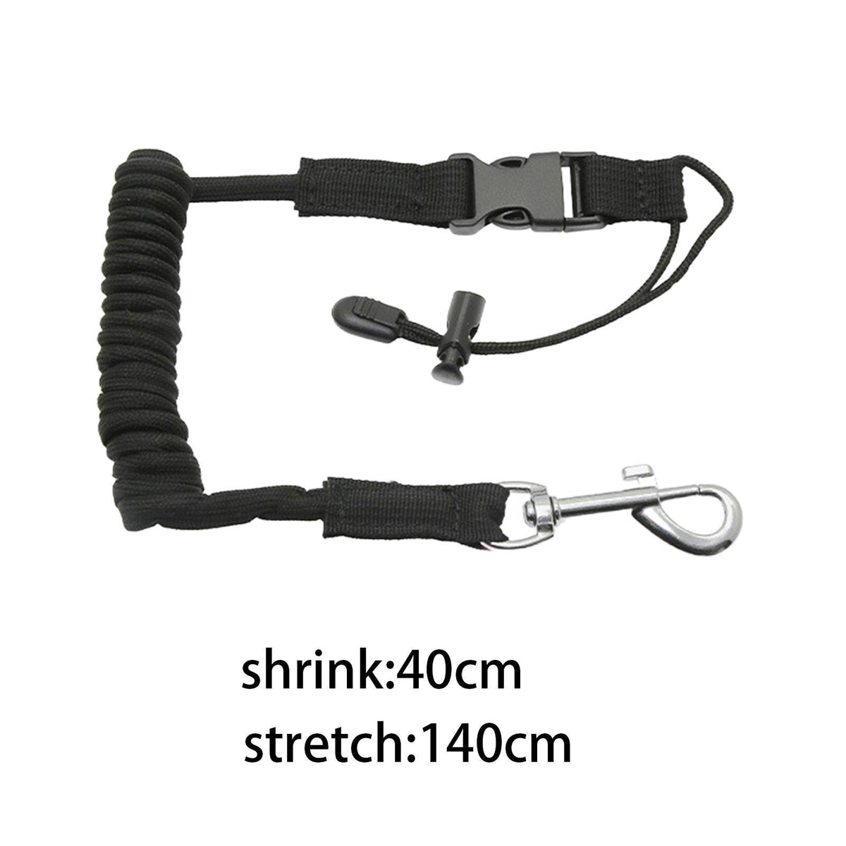 Kayak Paddle Leash Lightweight Fishing Accessories Coiled Lanyard Rope for