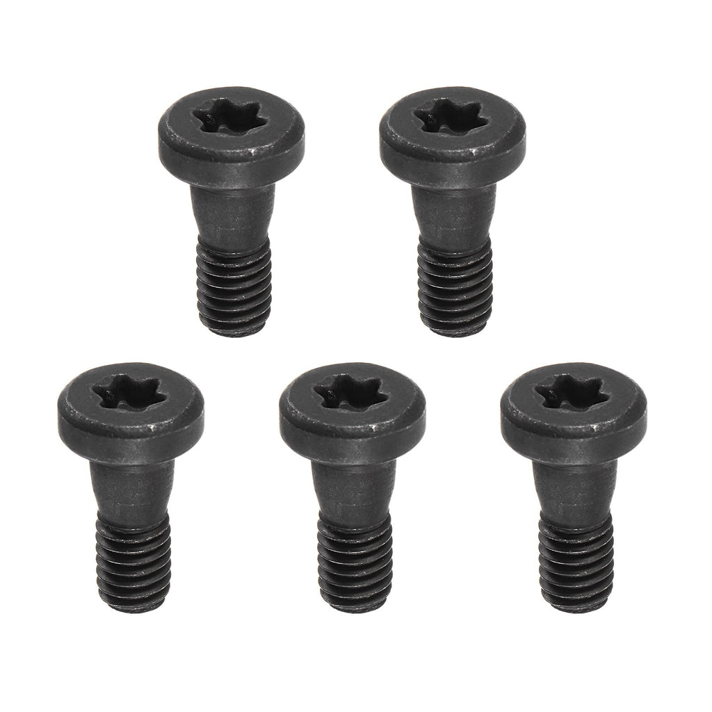 Screw Post Male M6x25mm Binding Bolts Carbon Steel Black 10 Sets