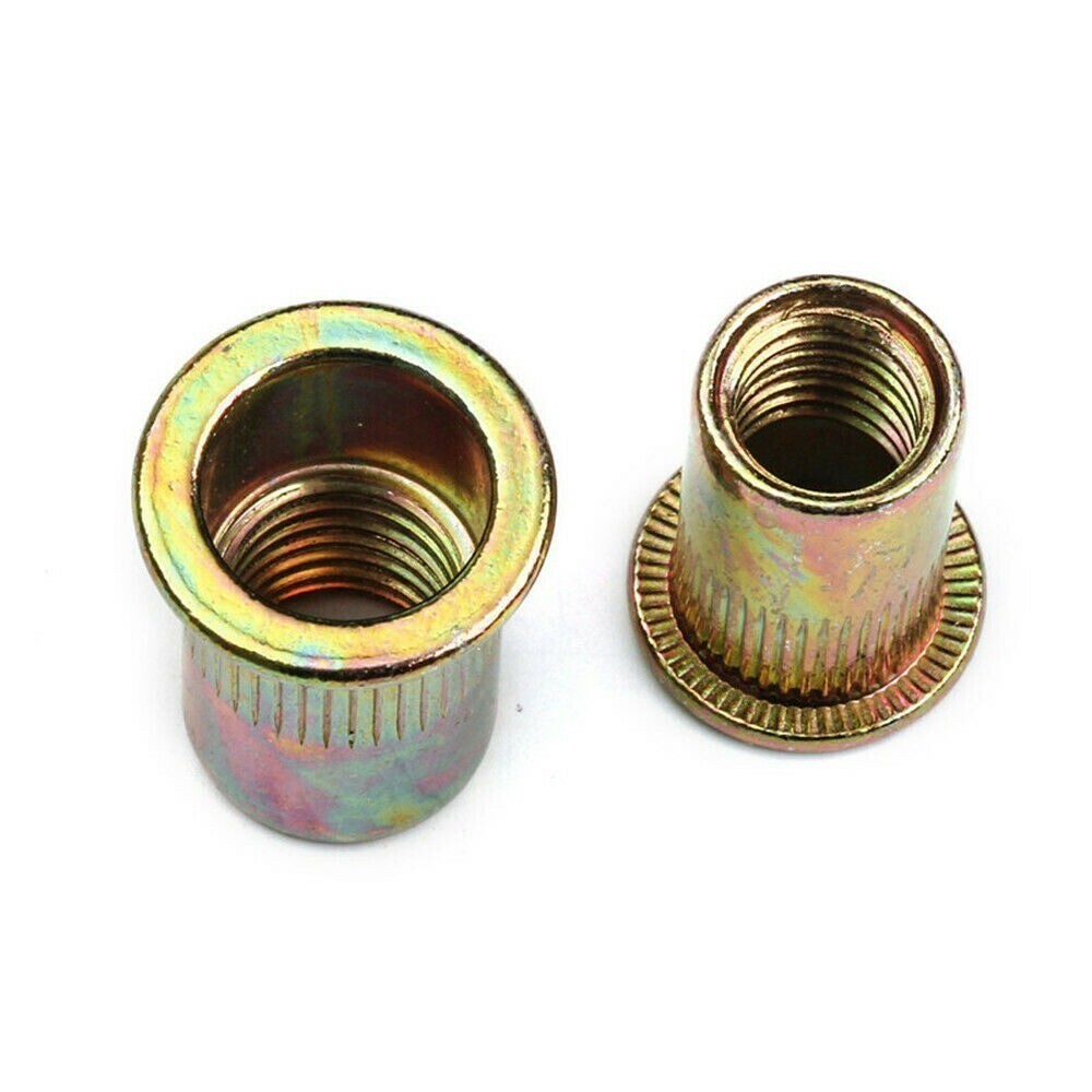 150Pcs Set Rivet Nut Kit Mixed Zinc Steel Rivnut Insert Nutsert Threaded M3-M10