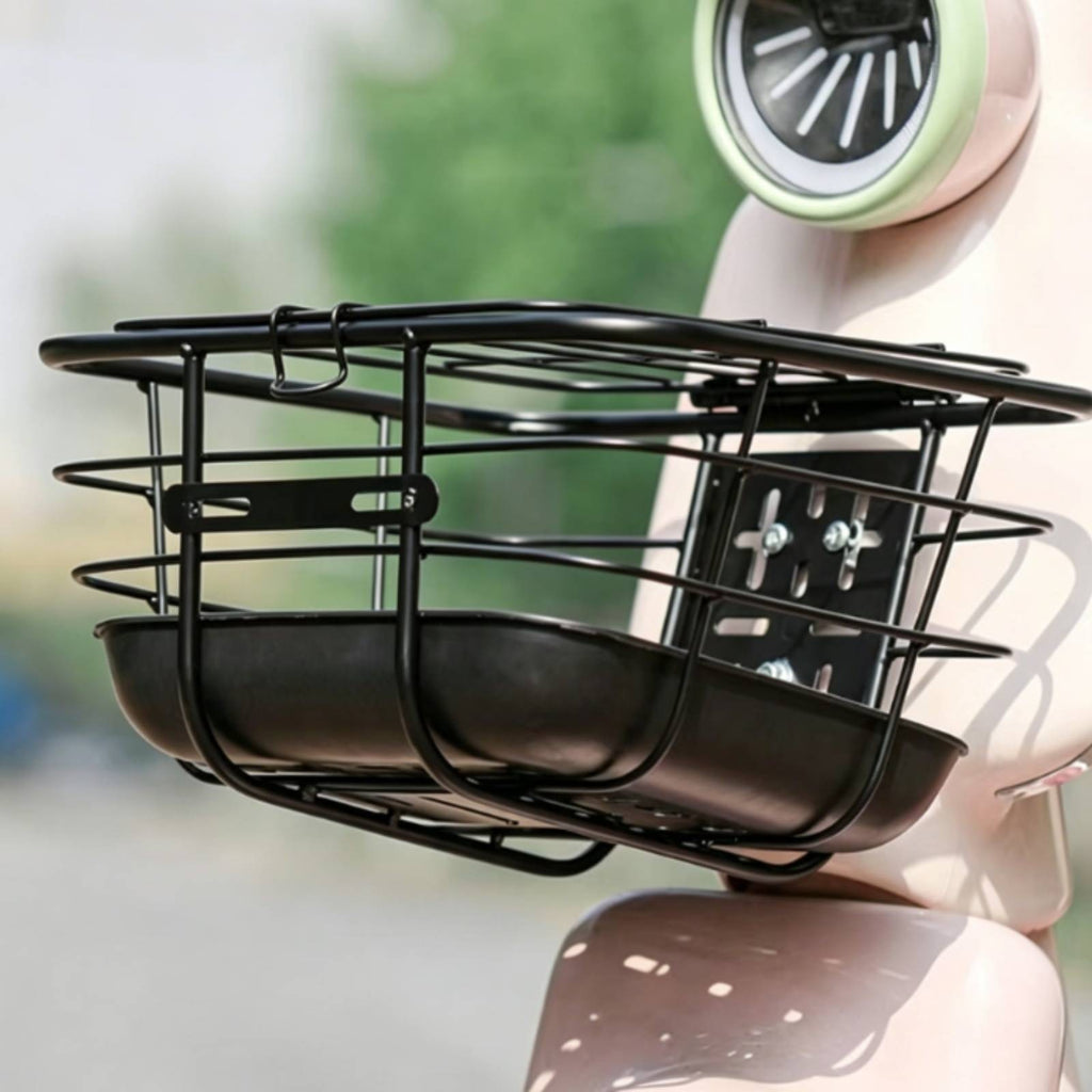 Front Bike Basket Slotted Holes Bike Wire Basket Rounded Corners