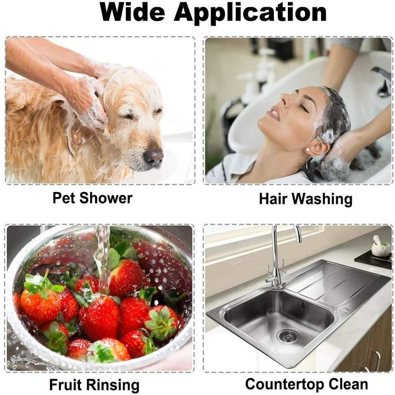 Kitchen Sink Splitter 3-way Diverter Valve Water Tap Connector Faucet Adapter UK
