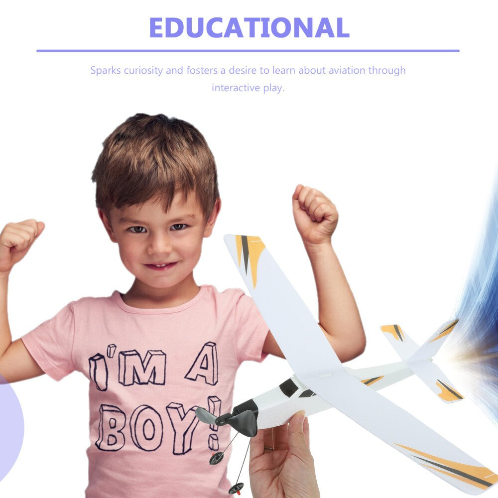 Powered Airplane Model Toy Glider Kid Parent-child for Kids Flying Planes