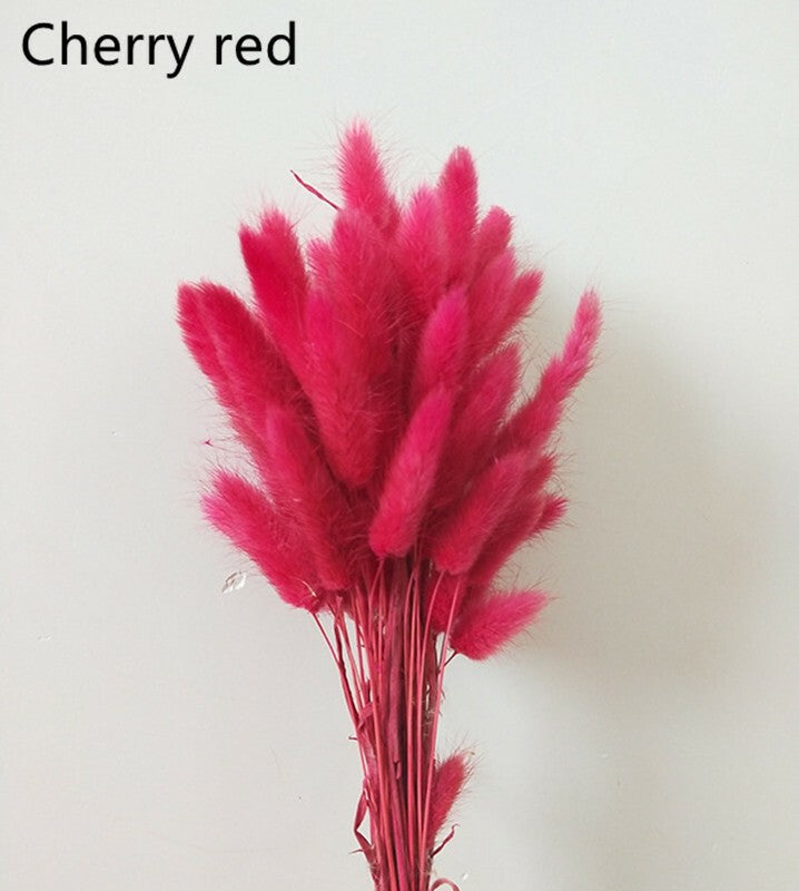 Dried Pampas Grass Decor ,Tall-Faux Bunny Tails Dried Flower Bouquet 50 Pcs