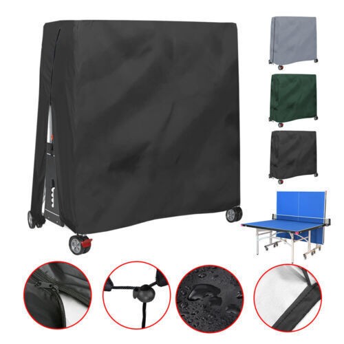 Table Tennis Cover Heavy Duty Waterproof Outdoor Indoor Ping Pong Table Storage