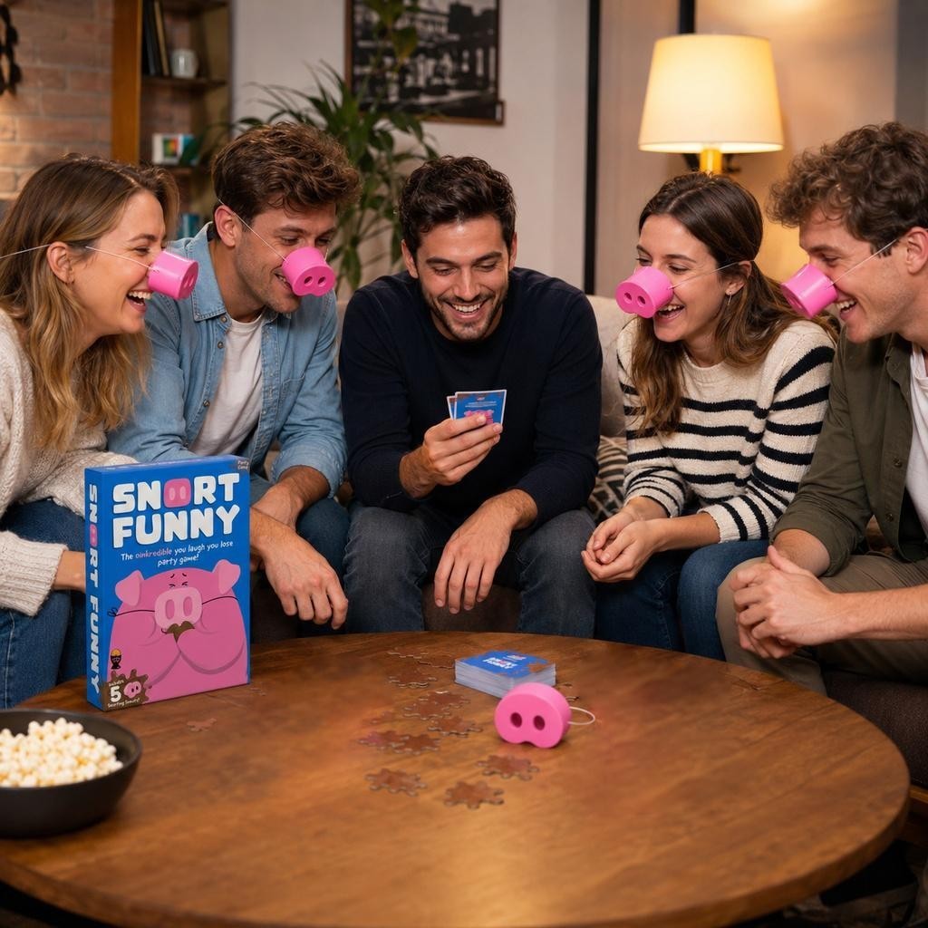 Funny The Oinkcredible You Laugh You Lose Party Game,2026 Pig Snout for Adults