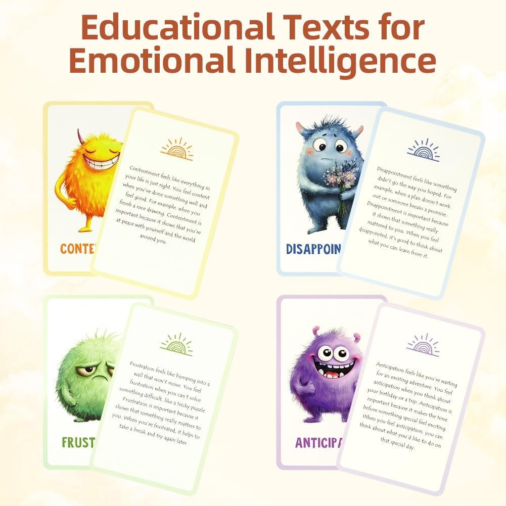 Emotion Cards for Children,32 PCS Flash Cards for Toddlers,Children'S Mindfulnes
