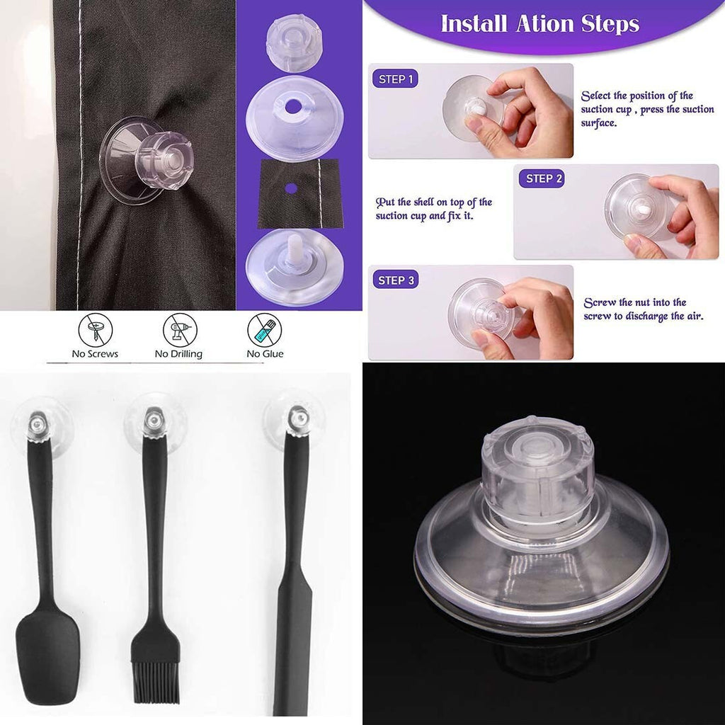 10pcs Caravan Motorhome Limpets High-Grip Suction Cups Awning Side Fixing Kit