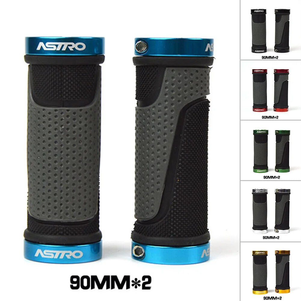 1 Pair 90mm Bicycle Handlebar Covers Rubber Locking Handlebar Covers Bicycle