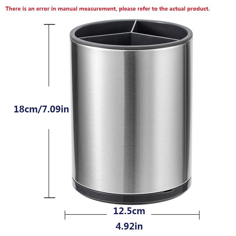 Stainless Steel Rotating 360 Kitchen Utensil Holder Cutlery Sink Caddy Organiser