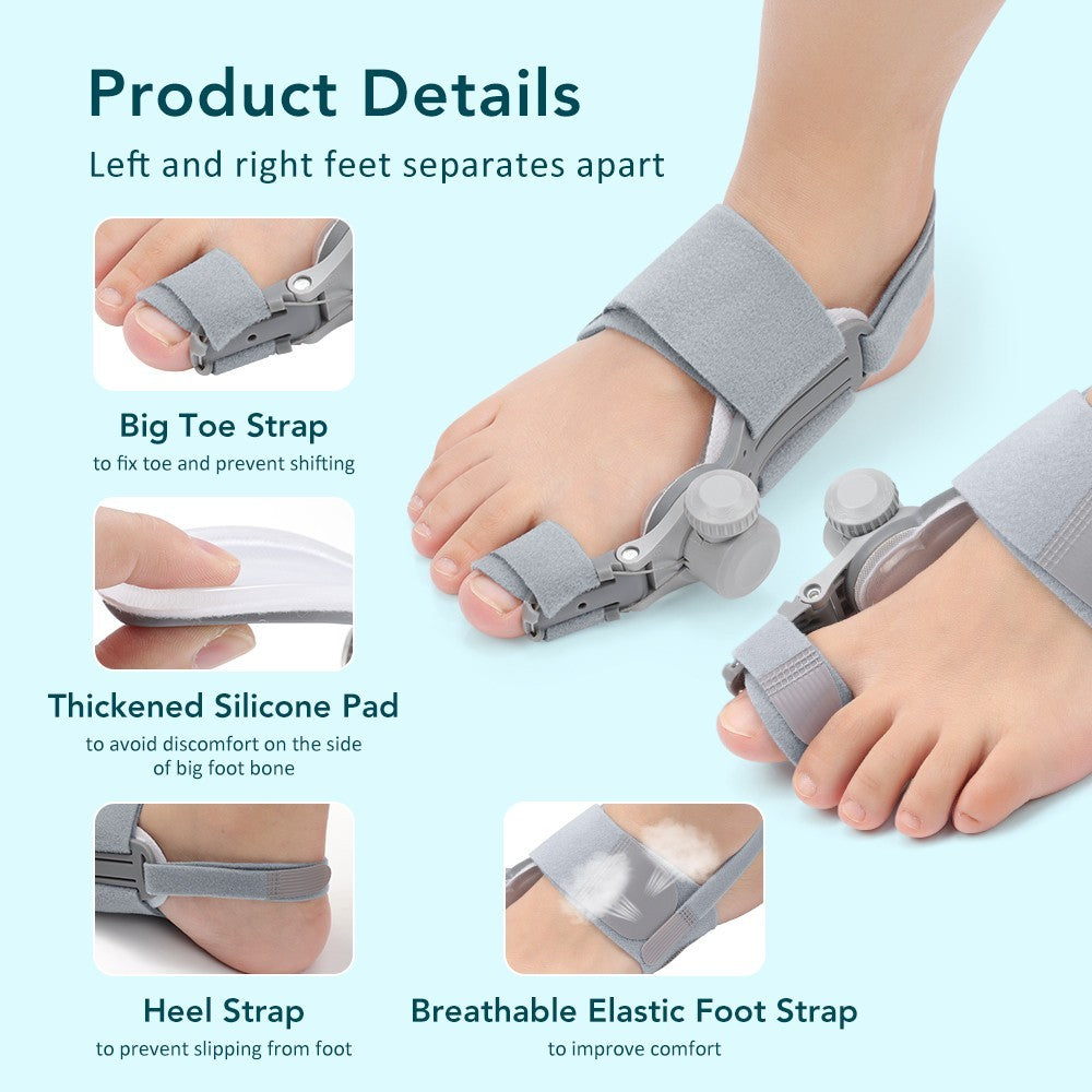 Hallux Valgus Pain Relief Support Big Toe Bunion Straightener Splint Corrector