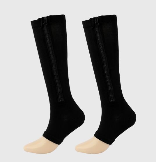 Easylife Vital Socks, Compression Stockings, Flight Socks, L/XL, Zip Closure New