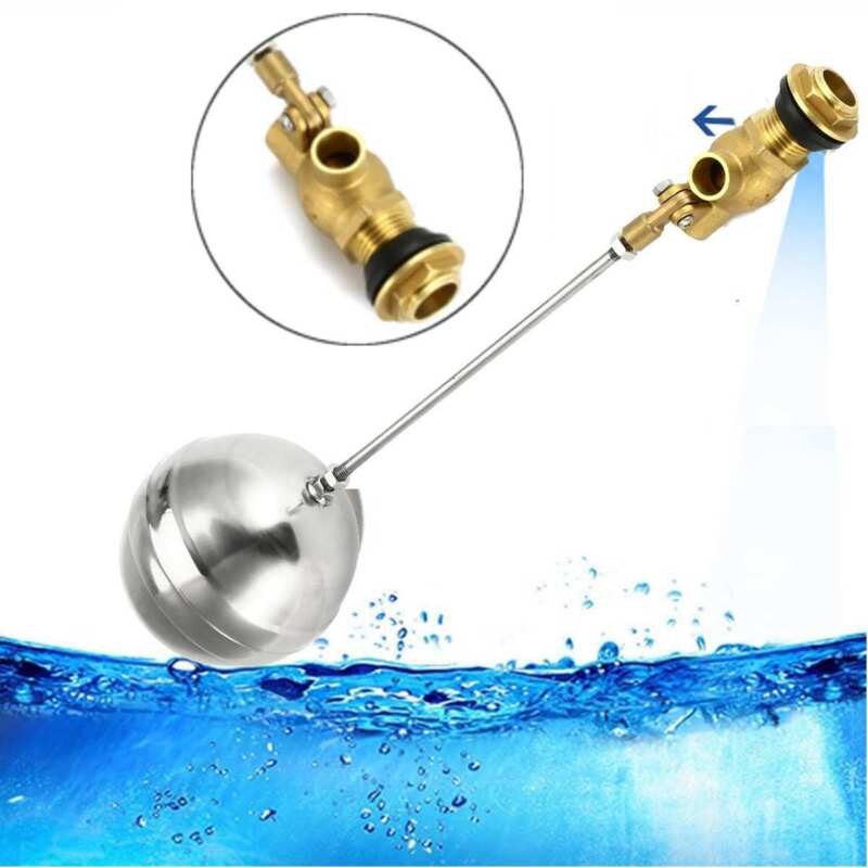 Float Ball Valve Stainless Steel High Pressure Automatic Water Tank Set 1/2 3/4